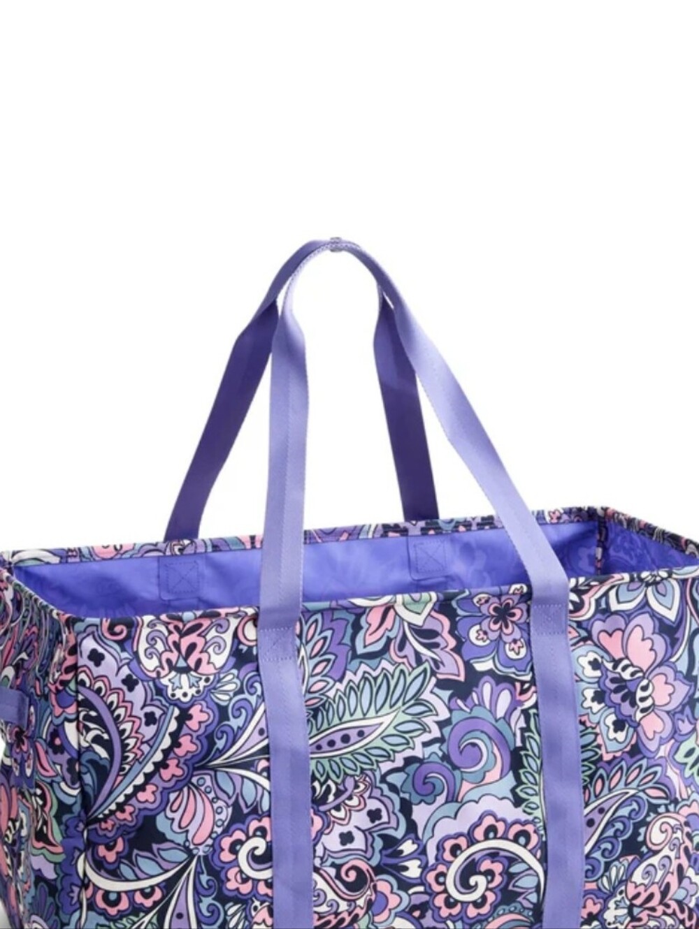 Vera Bradley Large Car Tote In Floral Swirls Decor NWT - Picture 2 of 11